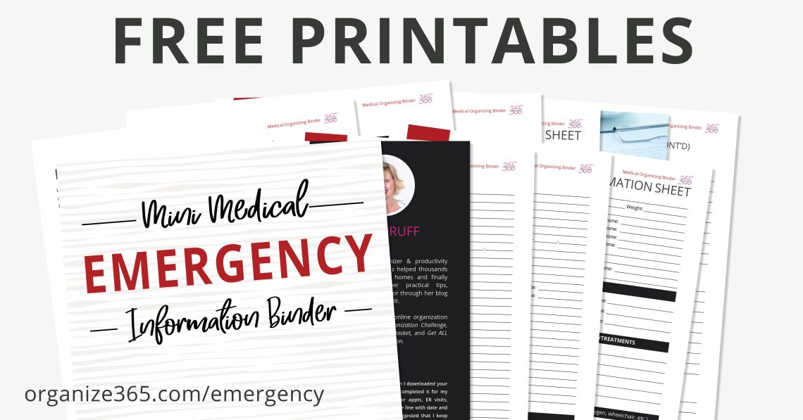 Organize 365 Free Printables