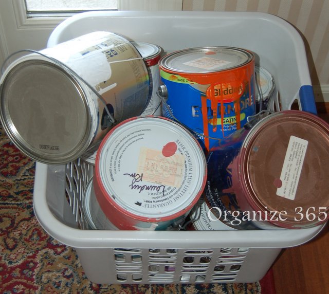 Organize 365 Disposing of Paint